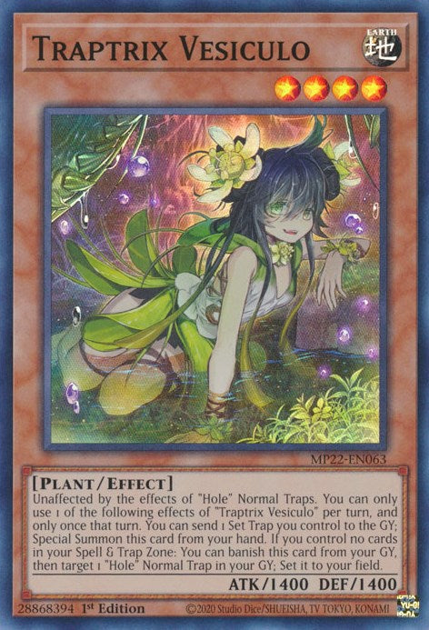 Traptrix Vesiculo [MP22-EN063] Super Rare Yu-Gi-Oh!