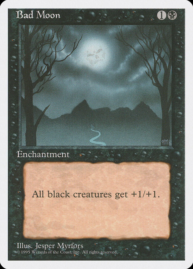 Bad Moon [Fourth Edition] Magic: The Gathering