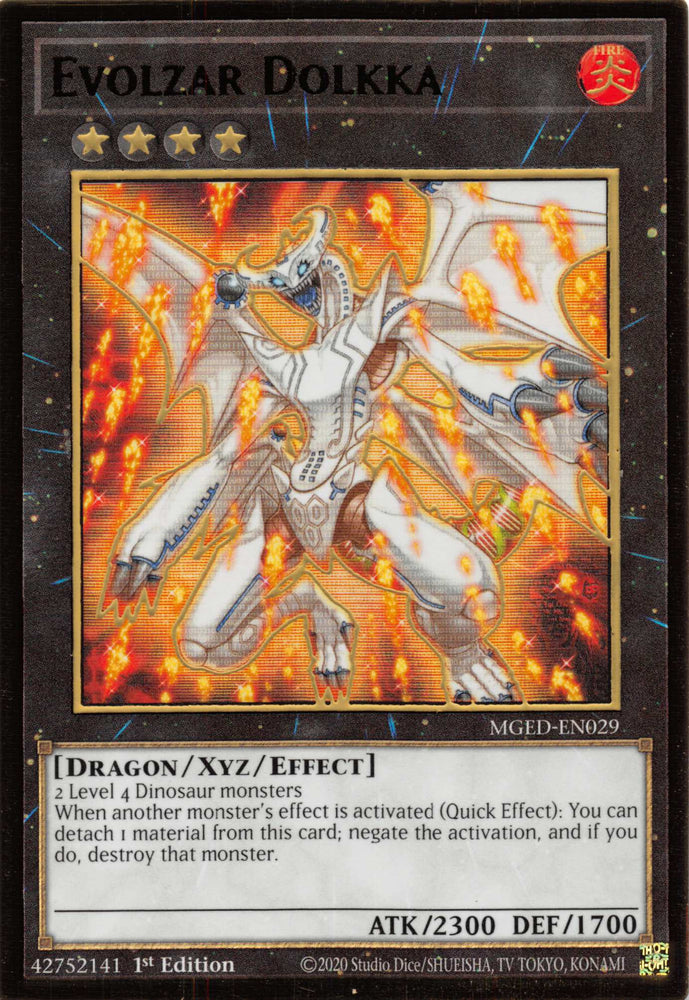 Evolzar Dolkka [MGED-EN029] Gold Rare Yu-Gi-Oh!