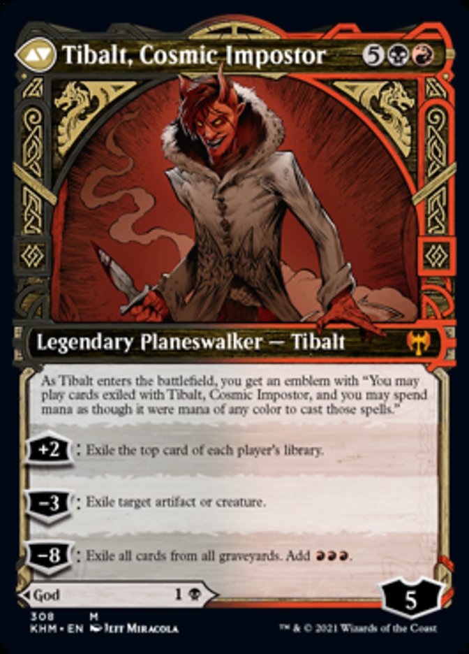 Valki, God of Lies // Tibalt, Cosmic Impostor (Showcase) [Kaldheim] Magic: The Gathering