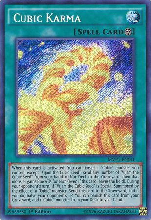 Cubic Karma [MVP1-ENS41] Secret Rare Yu-Gi-Oh!