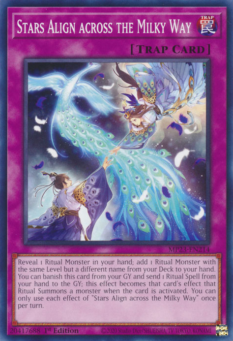 Stars Align across the Milky Way [MP23-EN214] Rare Yu-Gi-Oh!