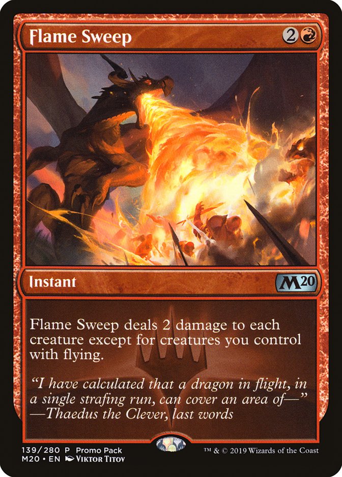 Flame Sweep (Promo Pack) [Core Set 2020 Promos] Magic: The Gathering