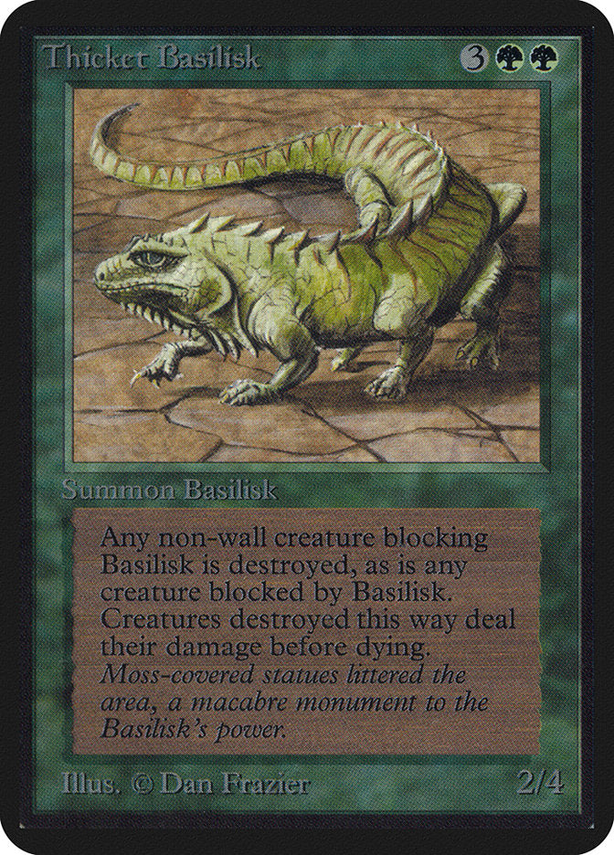 Thicket Basilisk [Alpha Edition] Magic: The Gathering