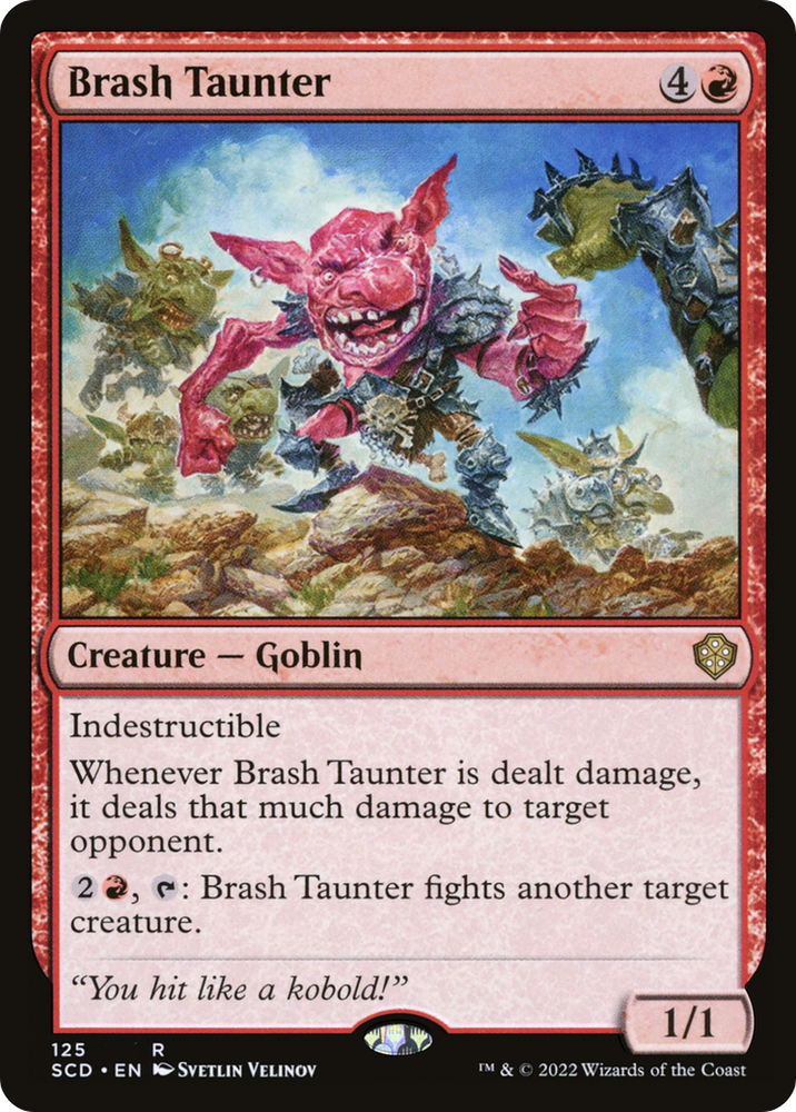 Brash Taunter [Starter Commander Decks] Magic: The Gathering
