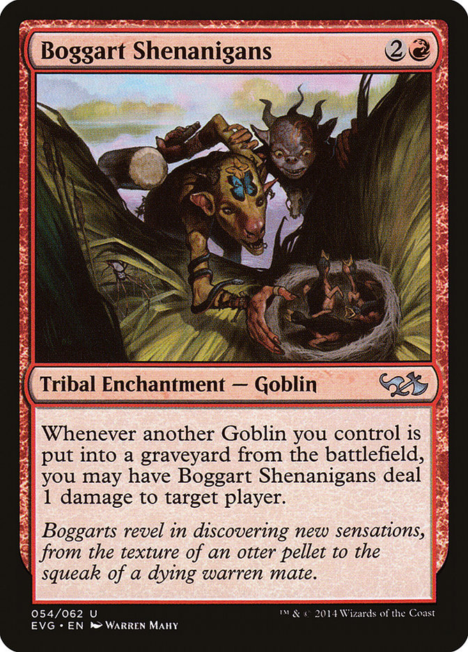 Boggart Shenanigans (Elves vs. Goblins) [Duel Decks Anthology] Magic: The Gathering