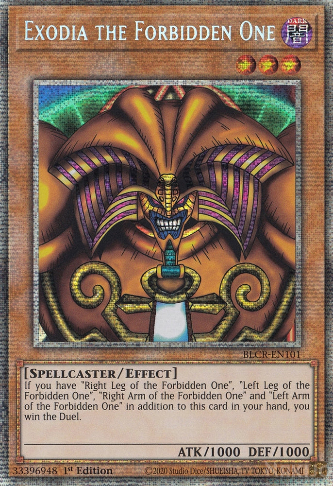 Exodia the Forbidden One [BLCR-EN101] Starlight Rare Yu-Gi-Oh!