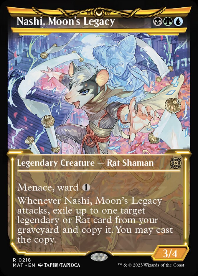 Nashi, Moon's Legacy (Showcase Halo Foil) [March of the Machine: The Aftermath] Magic: The Gathering
