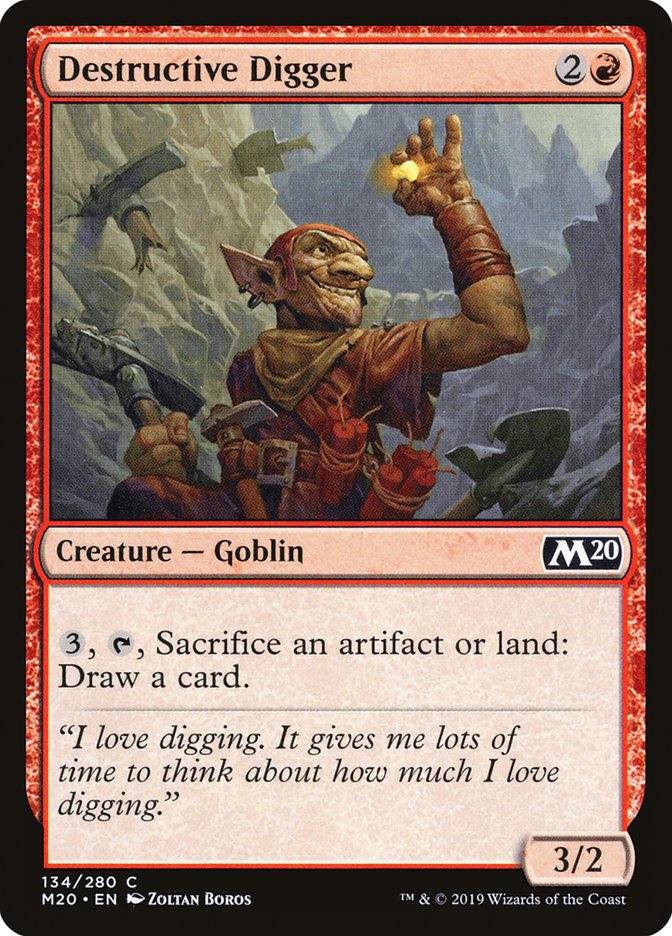 Destructive Digger [Core Set 2020] Magic: The Gathering