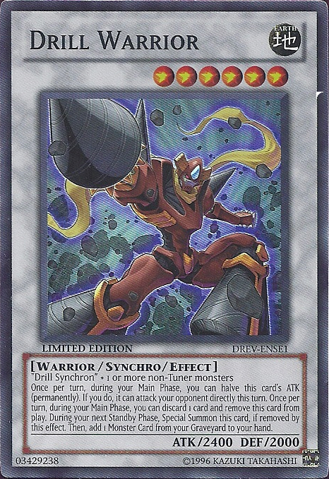 Drill Warrior [DREV-ENSE1] Super Rare Yu-Gi-Oh!