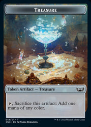 Treasure (013) // Copy Double-Sided Token [Streets of New Capenna Tokens] Magic: The Gathering