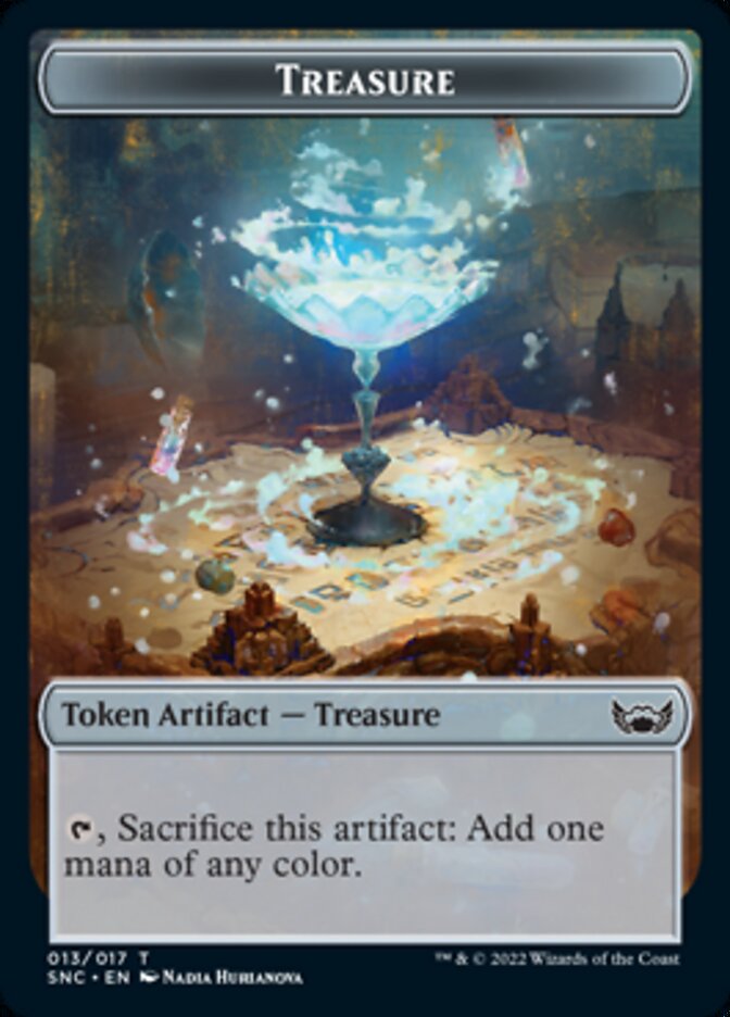 Treasure Token (013) [Streets of New Capenna Tokens] Magic: The Gathering
