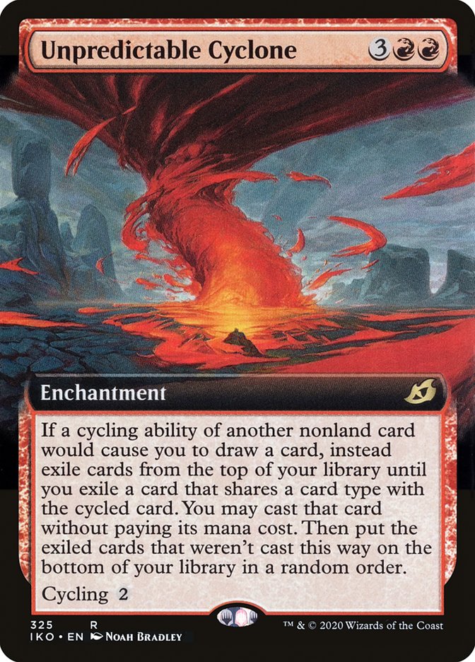 Unpredictable Cyclone (Extended Art) [Ikoria: Lair of Behemoths] Magic: The Gathering