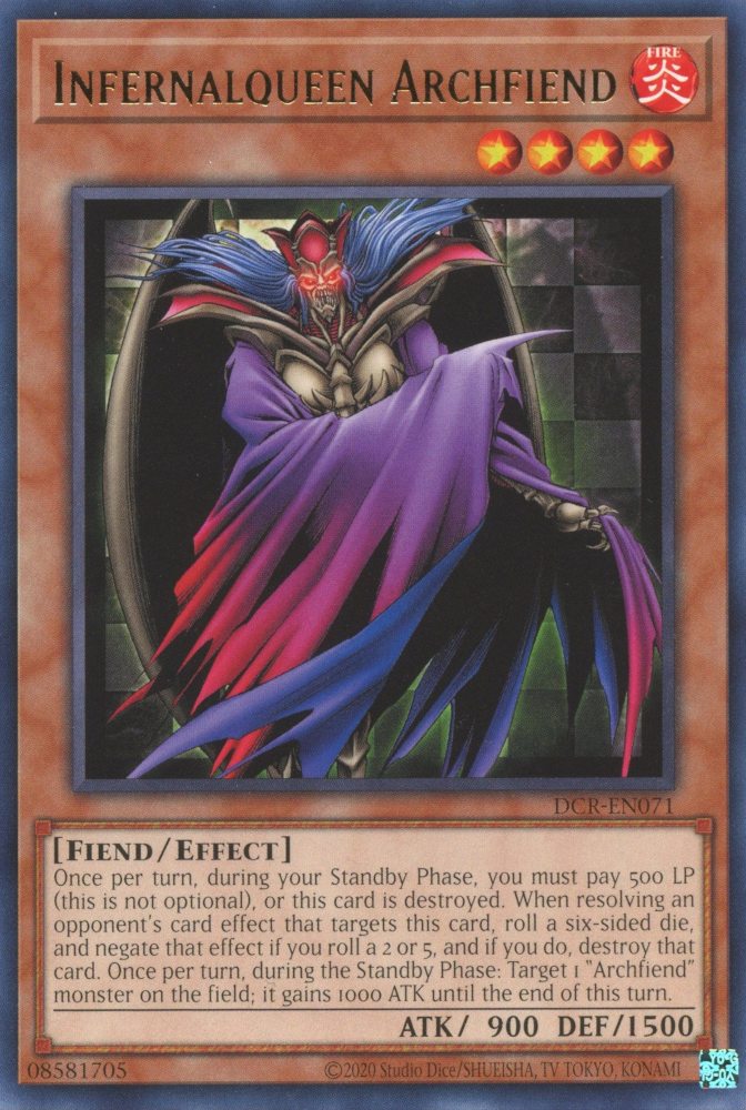 Infernalqueen Archfiend [DCR-EN071] Rare Yu-Gi-Oh!