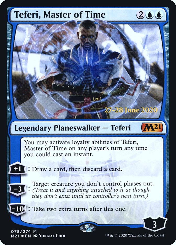 Teferi, Master of Time (075) [Core Set 2021 Prerelease Promos] Magic: The Gathering