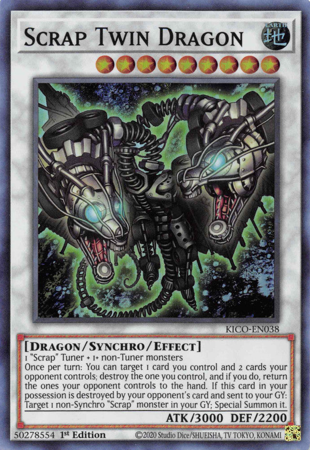 Scrap Twin Dragon [KICO-EN038] Super Rare Yu-Gi-Oh!