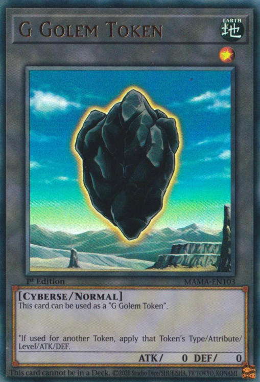 G Golem Token [MAMA-EN103] Ultra Rare Yu-Gi-Oh!