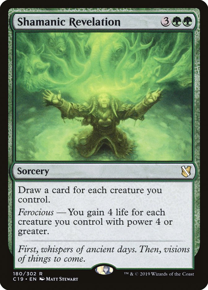 Shamanic Revelation [Commander 2019] Magic: The Gathering