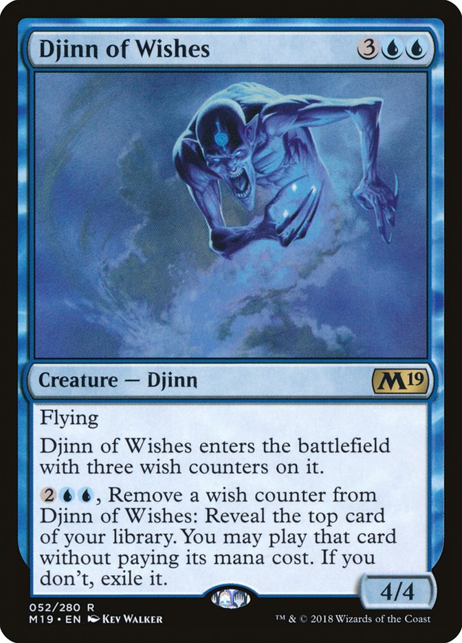 Djinn of Wishes [Core Set 2019] Magic: The Gathering