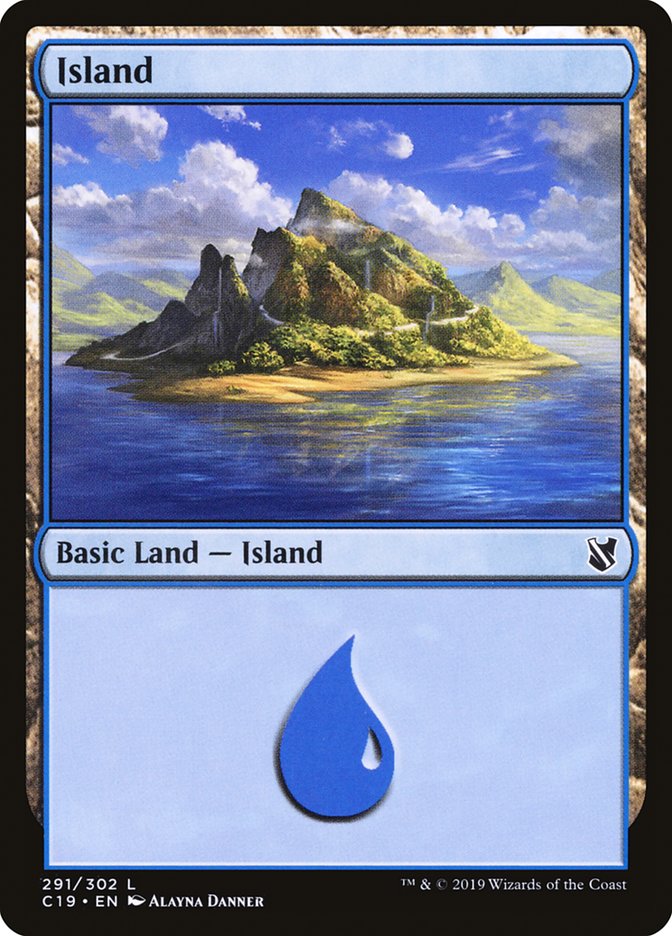 Island (291) [Commander 2019] Magic: The Gathering