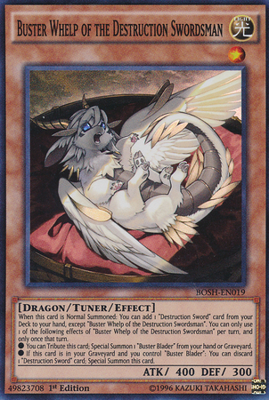 Buster Whelp of the Destruction Swordsman [BOSH-EN019] Super Rare Yu-Gi-Oh!