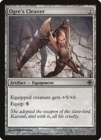 Ogre's Cleaver [Rise of the Eldrazi] Magic: The Gathering