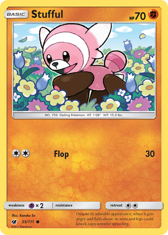 Stufful (55/111) [Sun & Moon: Crimson Invasion] Pokémon