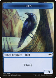 Treasure // Bird Double-Sided Token [Kaldheim Tokens] Magic: The Gathering