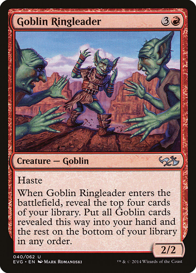 Goblin Ringleader (Elves vs. Goblins) [Duel Decks Anthology] Magic: The Gathering