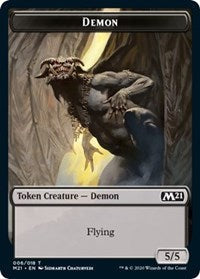 Demon // Soldier Double-Sided Token [Core Set 2021 Tokens] Magic: The Gathering