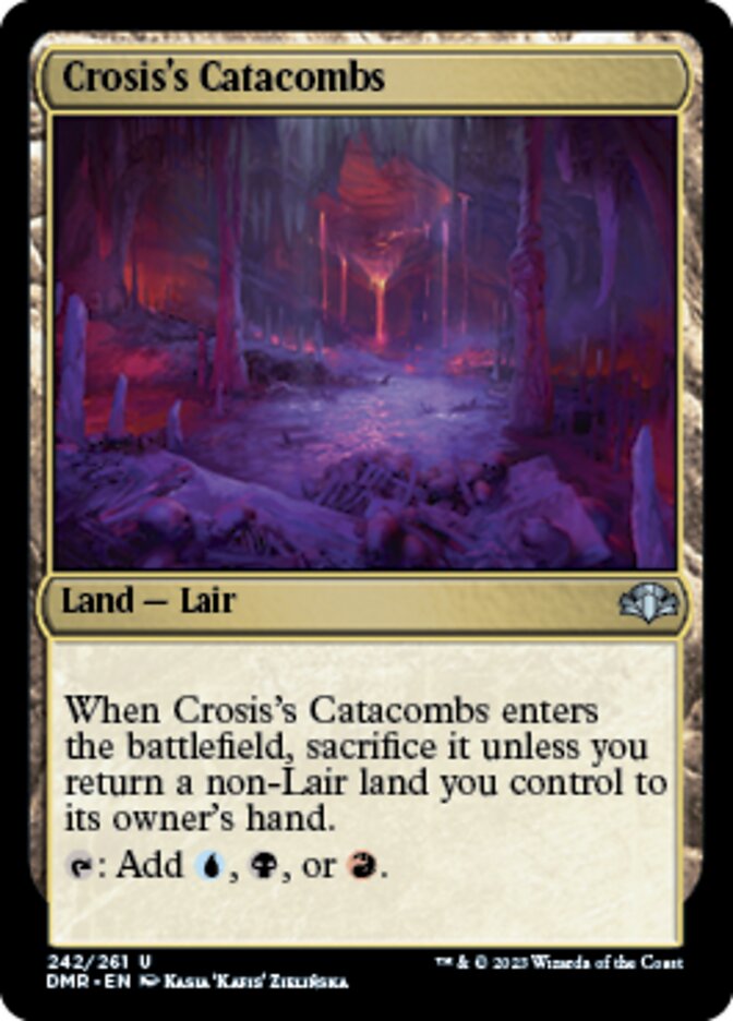 Crosis's Catacombs [Dominaria Remastered] Magic: The Gathering