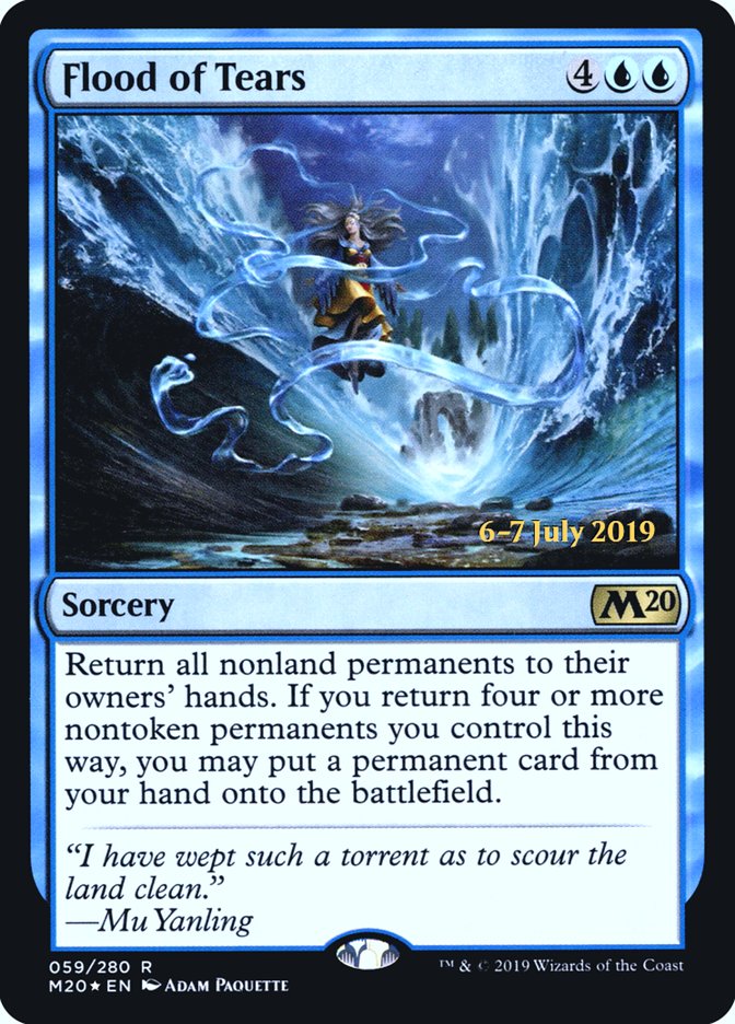 Flood of Tears [Core Set 2020 Prerelease Promos] Magic: The Gathering