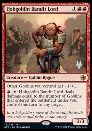 Hobgoblin Bandit Lord (Promo Pack) [Dungeons & Dragons: Adventures in the Forgotten Realms Promos] Magic: The Gathering