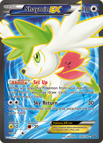 Shaymin EX (106/108) [XY: Roaring Skies] Pokémon
