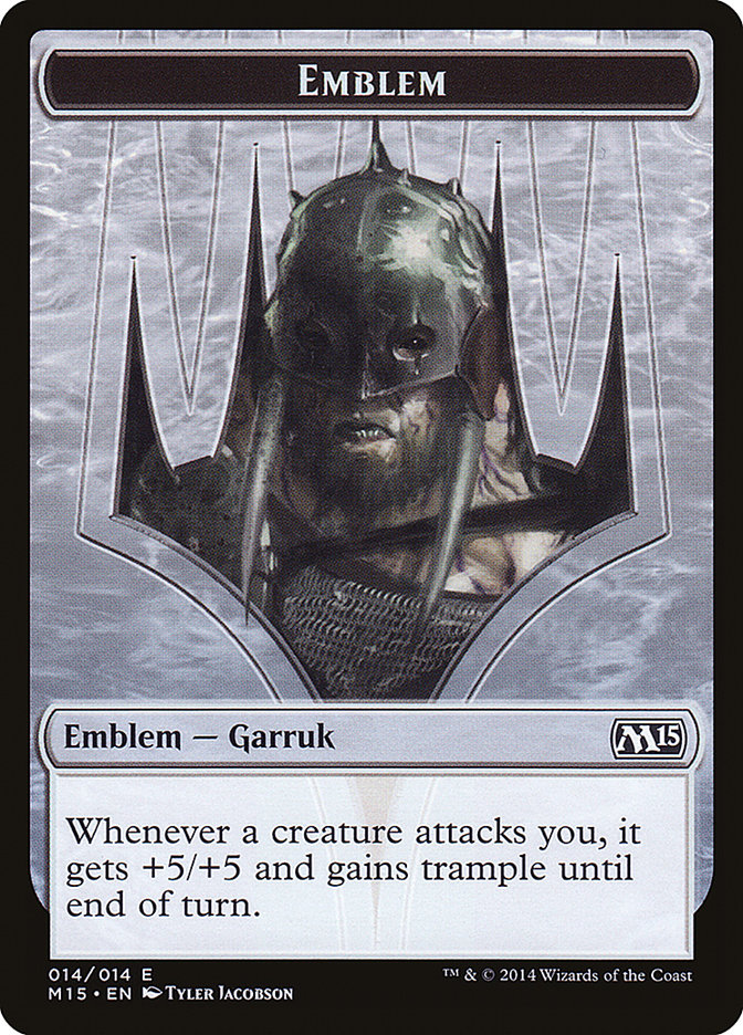 Garruk, Apex Predator Emblem [Magic 2015 Tokens] Magic: The Gathering
