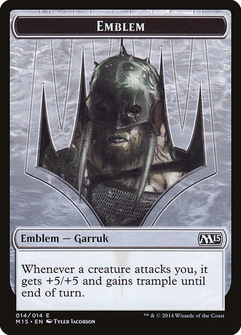 Garruk, Apex Predator Emblem [Magic 2015 Tokens] Magic: The Gathering