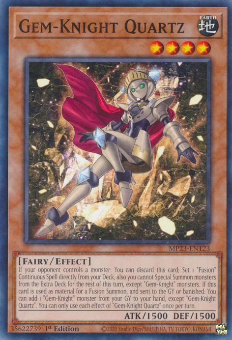 Gem-Knight Quartz [MP23-EN123] Common Yu-Gi-Oh!