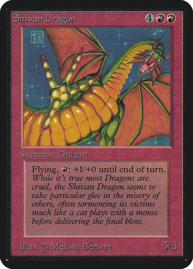 Shivan Dragon [Alpha Edition] Magic: The Gathering
