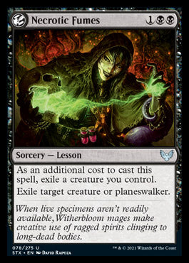 Necrotic Fumes [Strixhaven: School of Mages] Magic: The Gathering