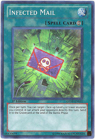 Infected Mail [GENF-EN051] Super Rare Yu-Gi-Oh!