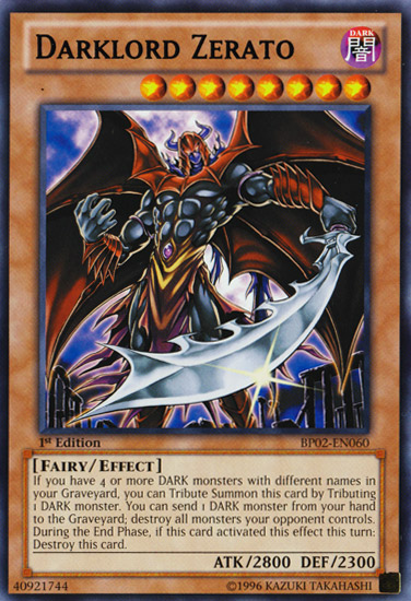 Darklord Zerato [BP02-EN060] Rare Yu-Gi-Oh!