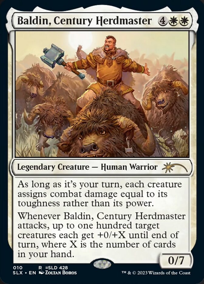 Baldin, Century Herdmaster [Secret Lair: Universes Within] Magic: The Gathering