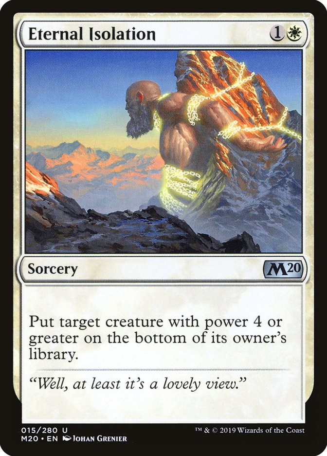 Eternal Isolation [Core Set 2020] Magic: The Gathering