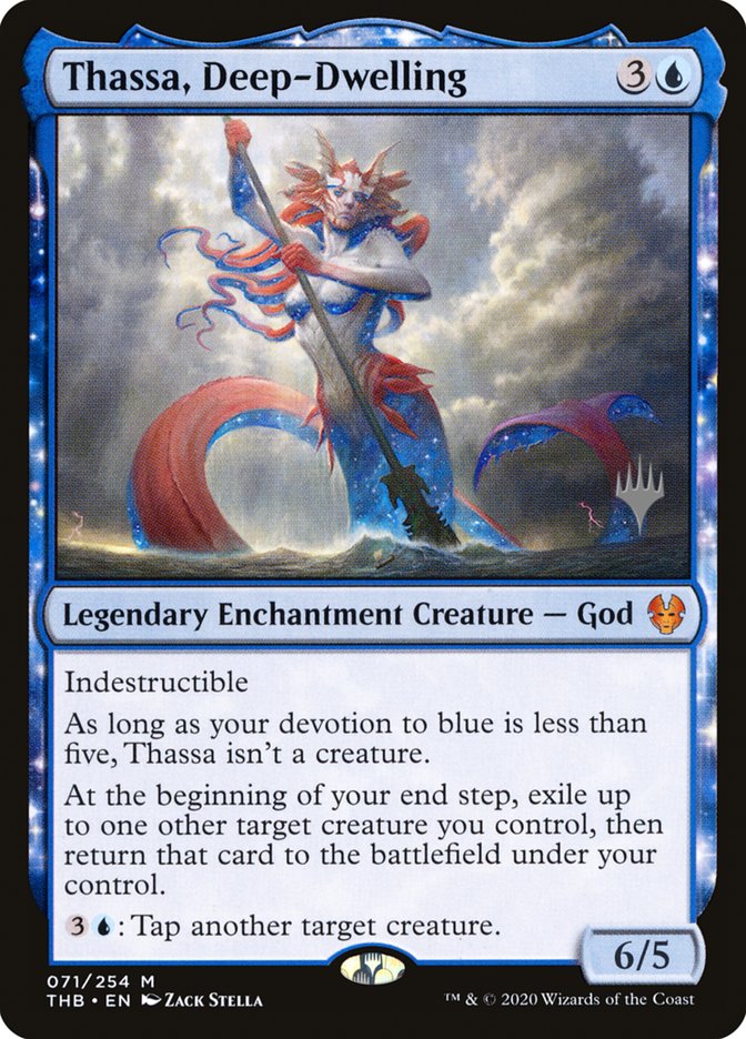 Thassa, Deep-Dwelling (Promo Pack) [Theros Beyond Death Promos] Magic: The Gathering