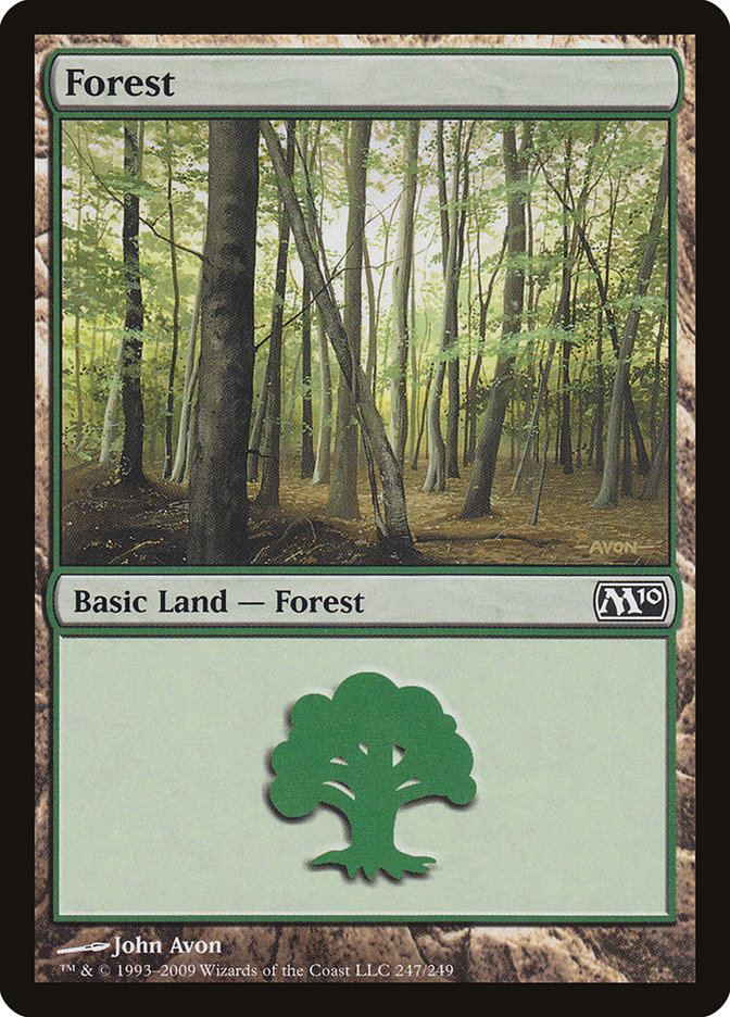Forest (247) [Magic 2010] Magic: The Gathering