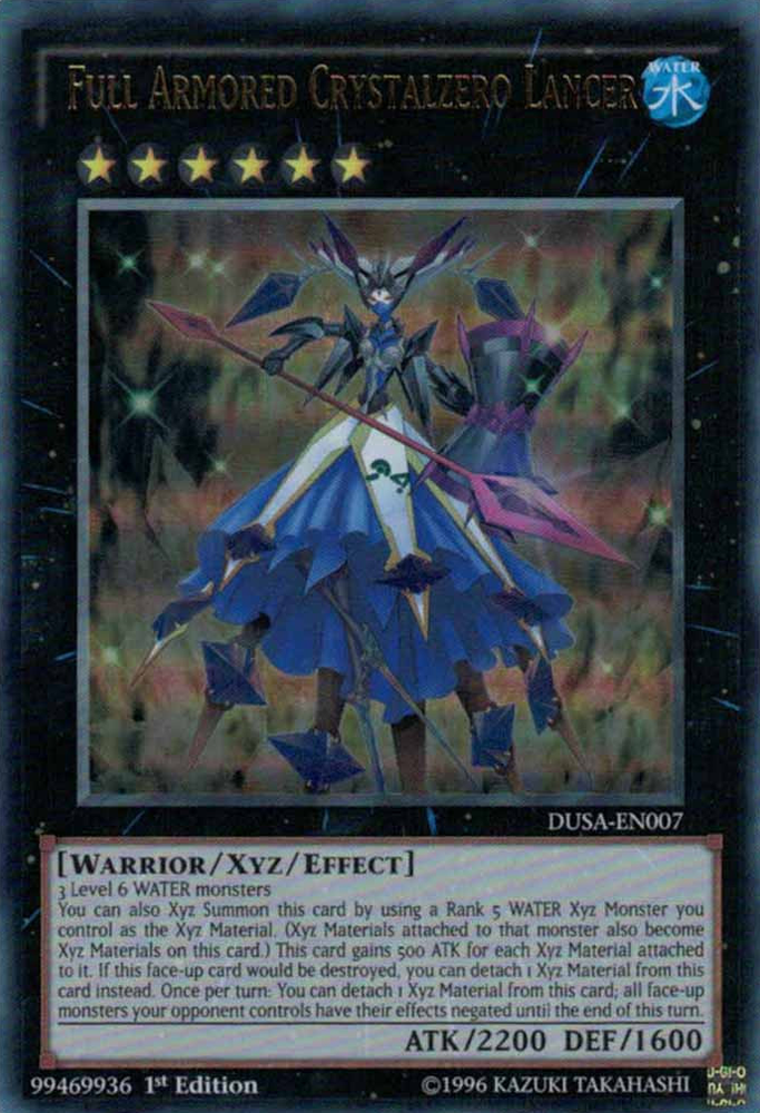 Full Armored Crystalzero Lancer [DUSA-EN007] Ultra Rare Yu-Gi-Oh!