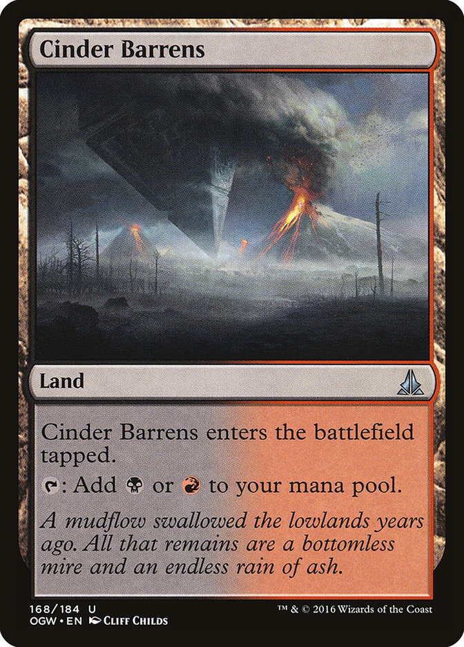 Cinder Barrens [Oath of the Gatewatch] Magic: The Gathering
