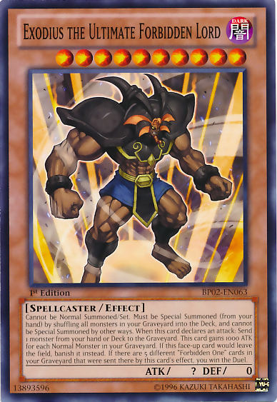 Exodius the Ultimate Forbidden Lord [BP02-EN063] Common Yu-Gi-Oh!