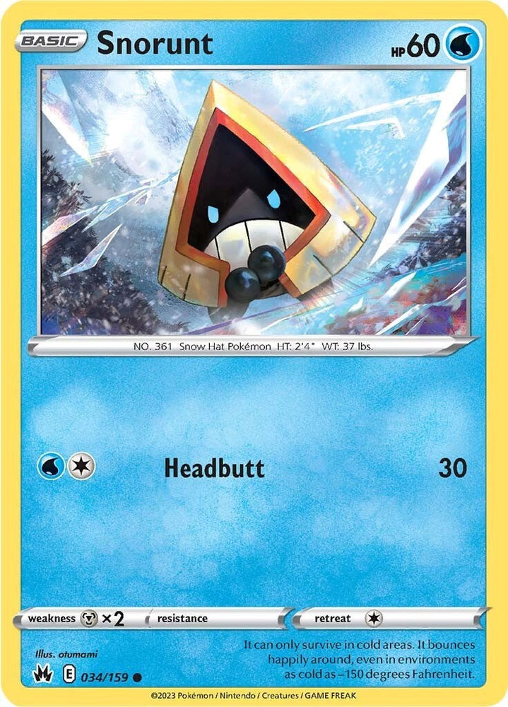 Snorunt (034/159) [Sword & Shield: Crown Zenith] Pokémon