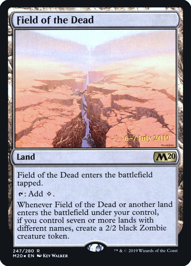 Field of the Dead [Core Set 2020 Prerelease Promos] Magic: The Gathering